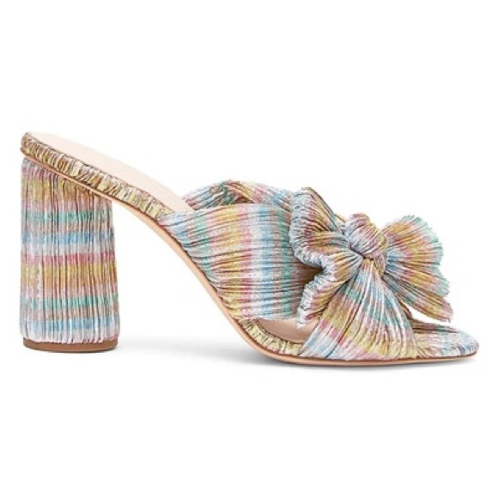 Loeffler Randall penny pastel candy stripe mule